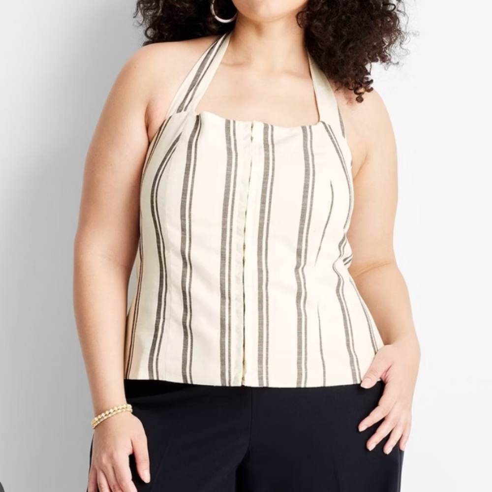 NWT Target Future Collective Halter top White